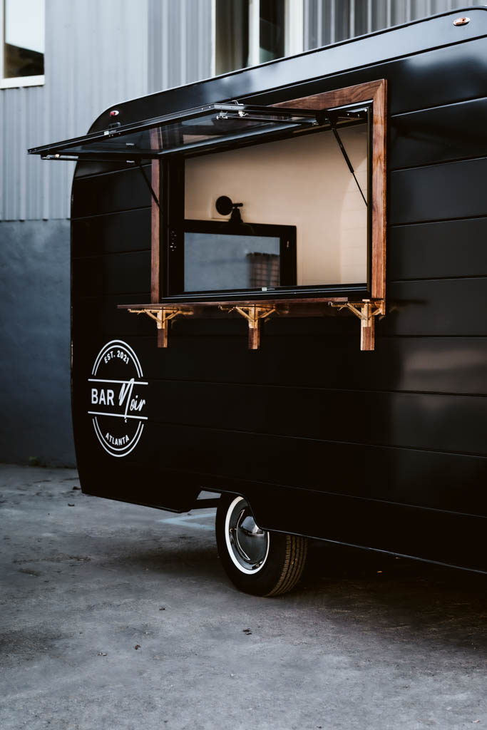 aero build noir mobile coffee bar